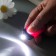Flashlight light on the oval ring "compass" mix 4.8x2.8x1 cm