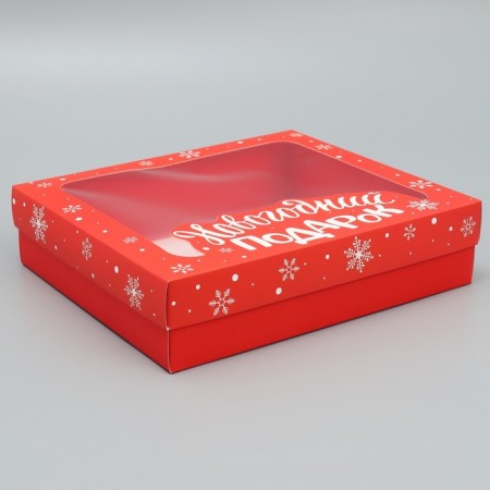 Gift Box "New Year's Gift", 23.5 x 20.5 x 5.5 cm, New Year-1