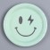 Papal plate "Smile", in the set 6 pcs., Mint color