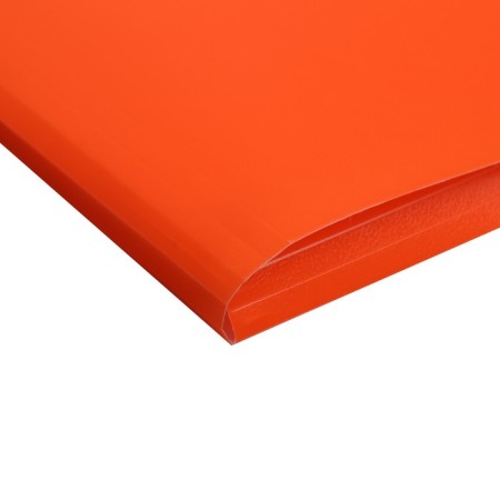 A4, 500 μm elastic band, calligrata "Neon", spine 30 mm, neon, red orange-1