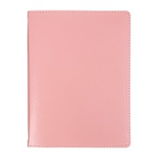 Notebook A5+ 120l Escalada, soft region, leather claim, kr bl 70 g/m2, pink