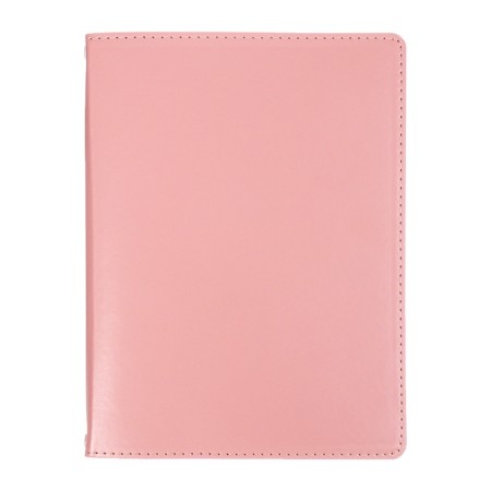 Notebook A5+ 120l Escalada, soft region, leather claim, kr bl 70 g/m2, pink