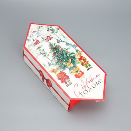 The prefabricated box - Happy New Year!, 18 x 28 x 10 cm, New Year