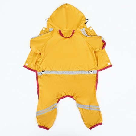 Dog ovens, demi-season, size S (DS 21-23, OG 31-33, Osh 23-25 ​​cm), yellow-12