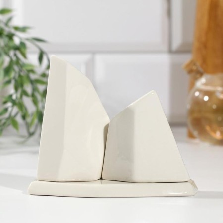 Set of Solonka and Listen "Geometry", white, 14.5 x 10.8 cm-2