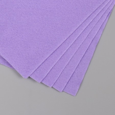 Soft felt 15 mm "light lilac" set of 5 sheets 10x15 cm-2