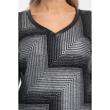 Women's dress, size 44, black color, silver-7