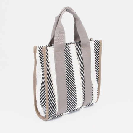 Bag-touut without fastening, gray color-1