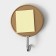 Hooks of self -adhesive fraction "wooden circles", 3 pcs, brown color