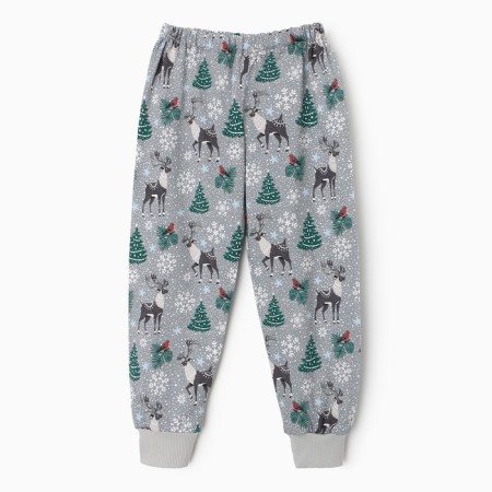 Pajamas for a boy, gray color, height 116 cm-6