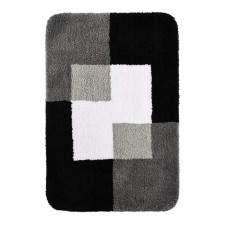Coins bathroom mat, gray, 60x90 cm