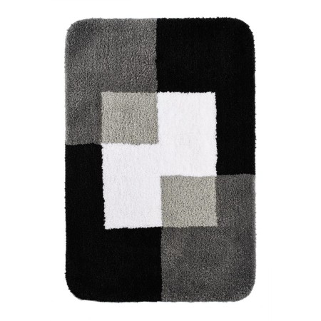 Coins bathroom mat, gray, 60x90 cm