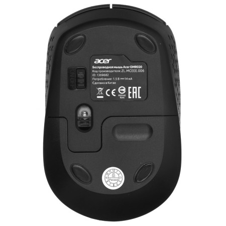 Acer OMR020 mouse Black optical (1200DPI) Wireless USB for a laptop (3but)-1