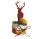 Set for creativity - Create a Christmas tree decoration "Deer on a stand with a bow"