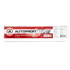 Autoprofi car number, plastic, two -part, white, 1/50