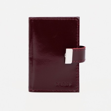 Businessman on the button, 18 cards, dark red color