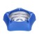 Ash for a house of stainless steel, for cigarettes and sticks, 13 x 13.3 cm, blue