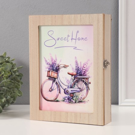 Keywater tree 6 hooks "Lavender on a bicycle" 5.5x19.5x26 cm-1