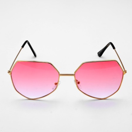 Sunglasses "OneSun", futuristic, 6 x 13.5 cm, pink-2