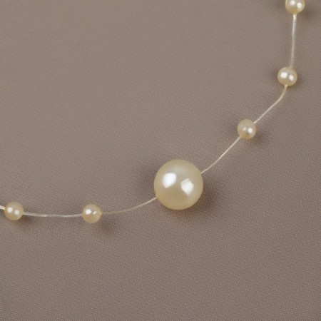 Pearls on a fishing line, 3/8 mm, 9 ± 0.5 m, gold color-1