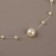 Pearls on a fishing line, 3/8 mm, 9 ± 0.5 m, gold color