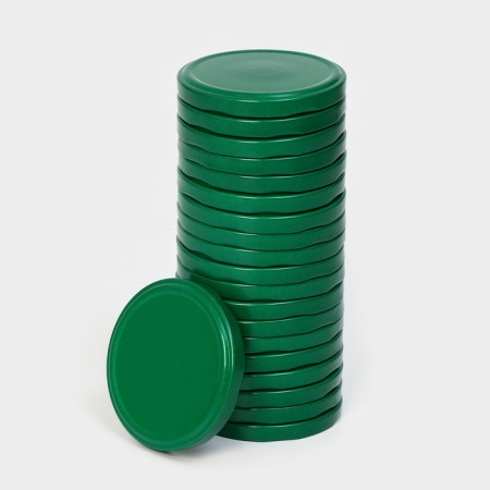 KOMFI canning cover, TO-82 mm, metal, green color, packaging 20 pcs-1
