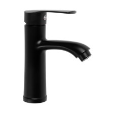 Zein Z3690 sink mixer, single-leaf, pour height 9 cm, ABS plastic, black