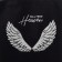 Shoper "Wings", sparkles, without lightning, without lining, black color