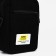 Youth bag with zipper, black color
