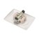 Double socket Kranz ceramics, without grounding, hidden installation, 10a, white KR-78-0219