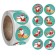 Stick Paper "Grandfather Frost" d = 2.5 cm 500 pcs in a roll 3x6.5x6.5 cm