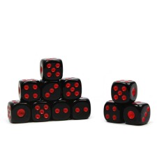 Кости игральные, кубики для настольных игр 1.2 х 1.2 см, фасовка 100 шт