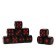 Playing bones 1.2 x 1.2 cm, packing 100 pcs