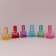 Relief -glass glass bottle, with a sprayer, 8 ml, color mix