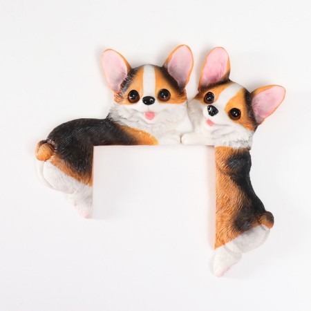 Souvenir Polystone for the switch "Two motors - Corgi" 16x18.2 cm mix-1