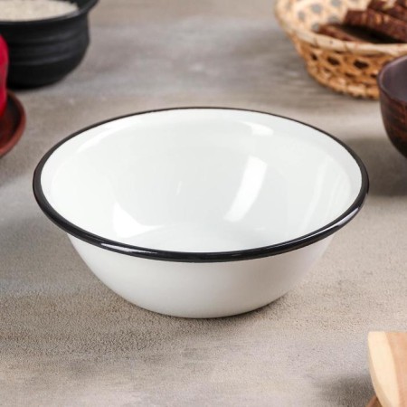Bowl, 800 ml, without decolleys, induction, white color