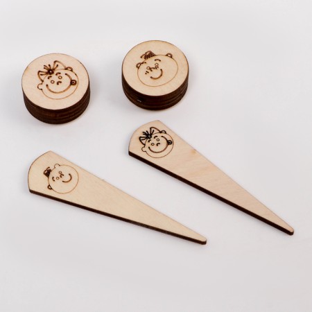 Puzzle interhemispheric board Small "Curls and Laralger"-3