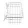 Basket on 2 suckers Axentia straight chrome with a 27x8x14 cm soap department