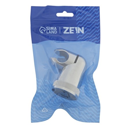 Holder for shower watering can Zein Z71, rotary, rounded shape, plastic, chrome-6