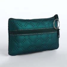 Women's wallet with lightning, green color