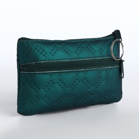 Women's wallet with lightning, green color