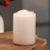 Candle - Aromatic "sandalwood" cylinder, 5.6x8 cm