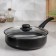 Steven Consul, 2.8 l, d = 24 cm, glass cover, plastic handle, anti -stick coating, black color