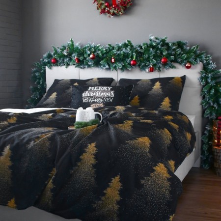 Ethel Bedding Ethel Golden Christmas 200x217 cm, 220x240 cm, 70x70 cm - 2 pcs, calico-2