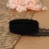 Capricon lace, 25 mm × 10 ± 1 m, black color