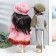 Doll Collectible couple "Julia and Igor, Pink strip" set 2 pcs 40 cm