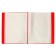 Folder with 100 A4 inserts, 700 microns, calligrata, pocket on the spine, red