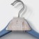 Shoulders - hangers for clothing with a crossbar LadoM, 42.5 × 23 cm, 5 pcs, blue color