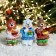 Christmas decoration "Bear with honey" 12 cm, mix