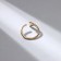 Ring "Mermaid" tail, color gold, dimensionless